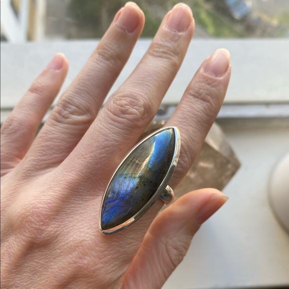 XL Labradorite Ring. BRAND NEW! - Picture 3 of 4